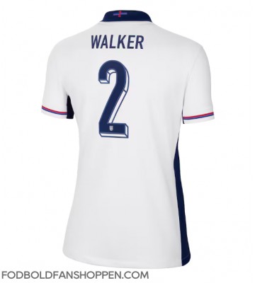 England Kyle Walker #2 Hjemmebanetrøje Dame EM 2024 Kortærmet